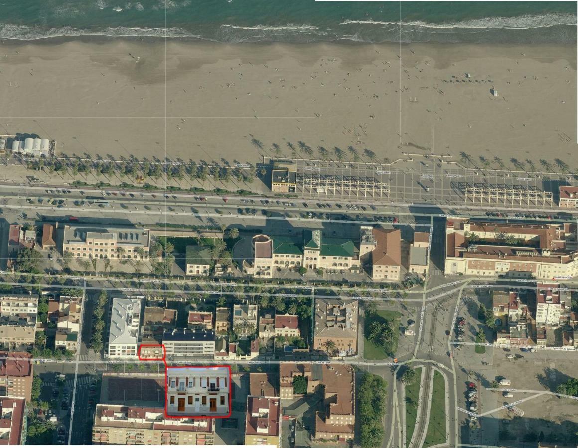 Old Fisherman'S House In Malvarrosa Beach Valencia Buitenkant foto